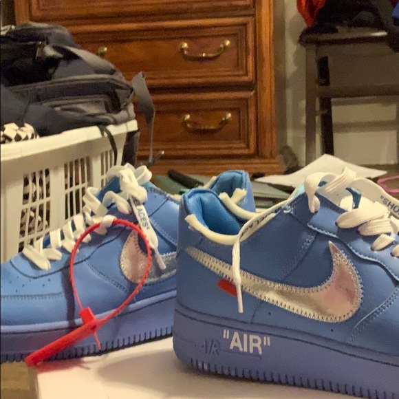 air force university blue off white